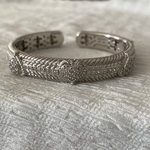 Judith Ripka pave heart bracelet.